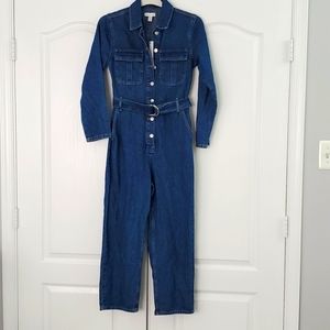 Topshop Utility Denim Jumpsuit, NWT